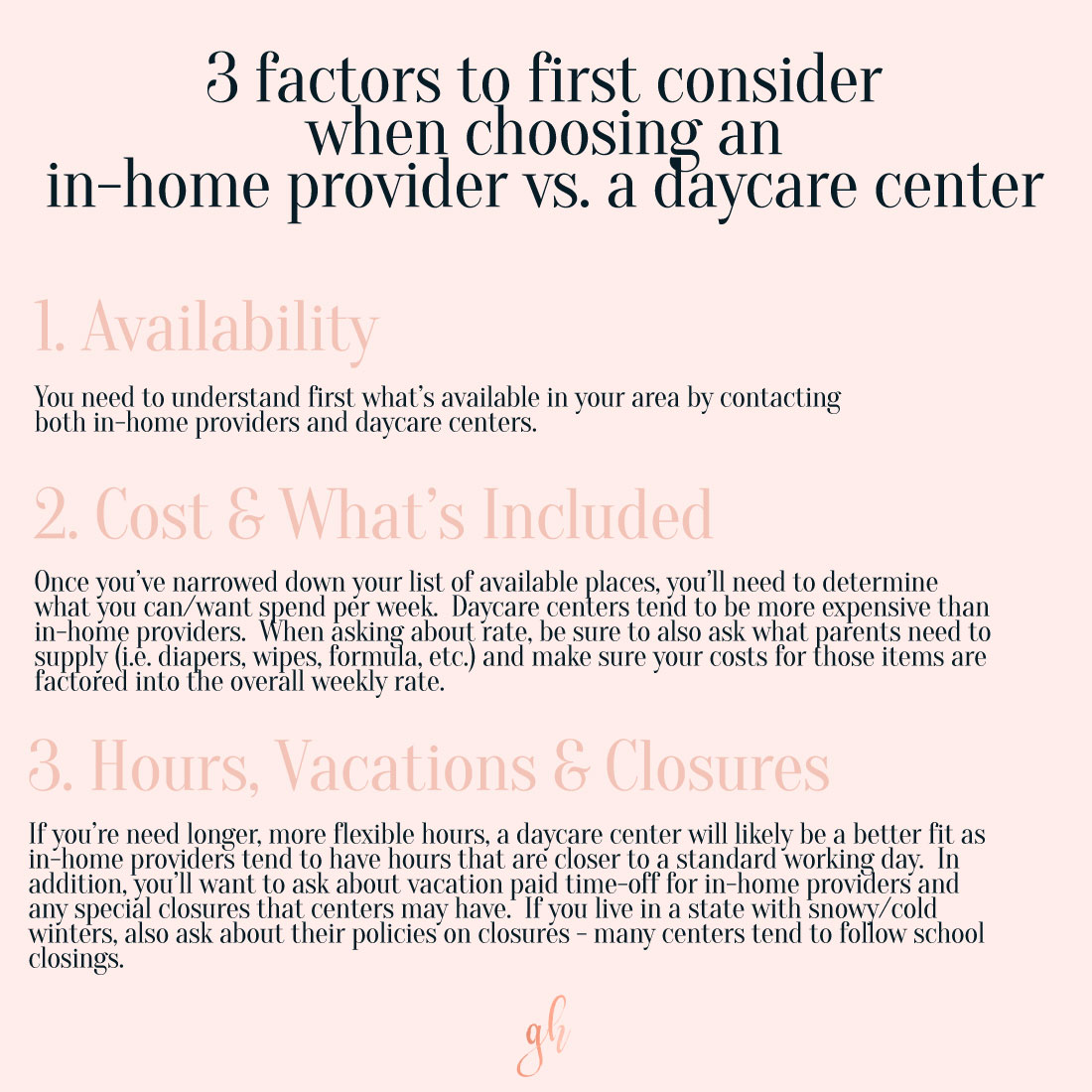 Growing Haines  ||  3 Things to Consider When Choosing a Daycare Option