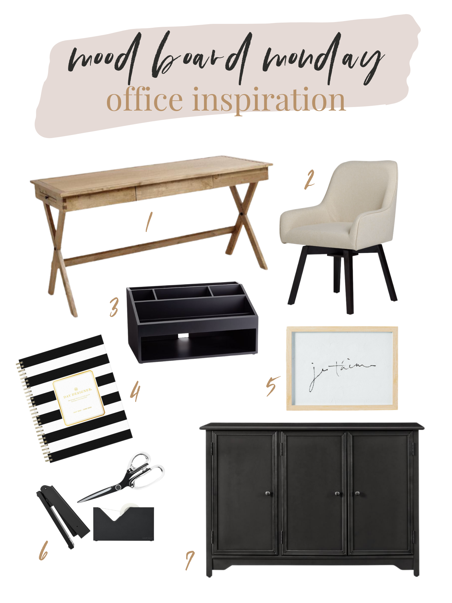 Growing Haines | Mood Board Monday - Office Inspiration